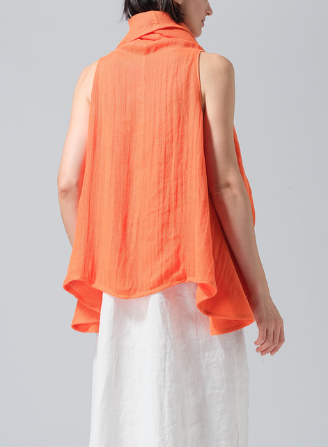 Linen Reversible Cape Jacket