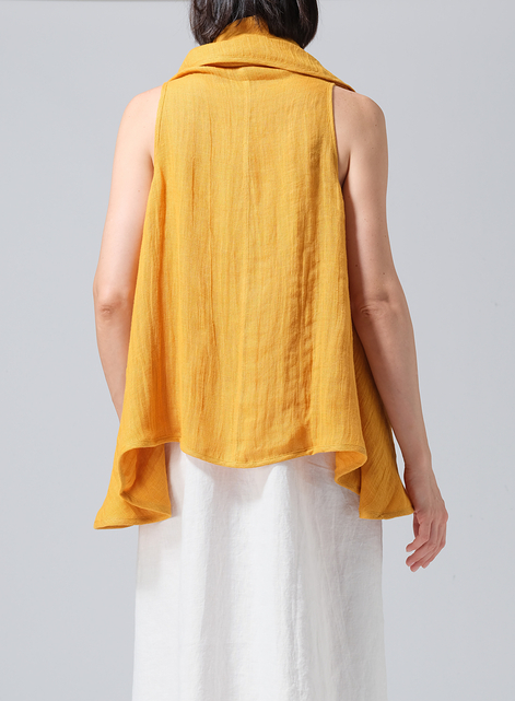 Linen Reversible Cape Jacket