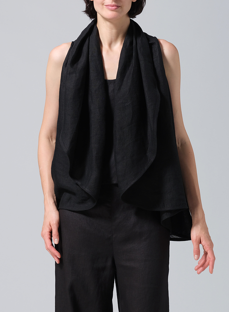 Linen Reversible Cape Airy Jacket