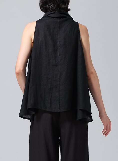 Linen Reversible Cape Airy Jacket