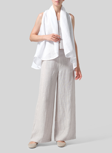 Linen Reversible Cape Airy Jacket