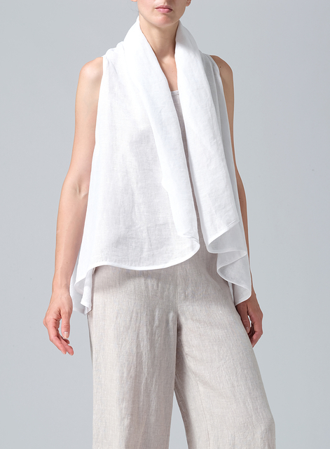 Linen Reversible Cape Airy Jacket