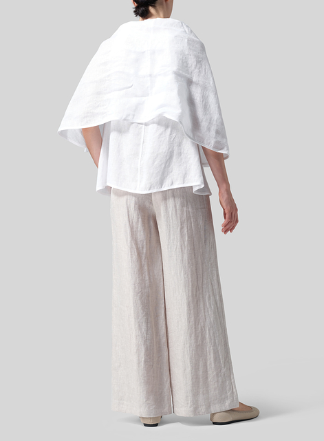 Linen Reversible Cape Airy Jacket