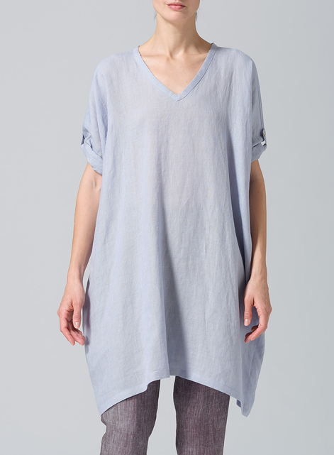 Linen Wide A-line Tunic