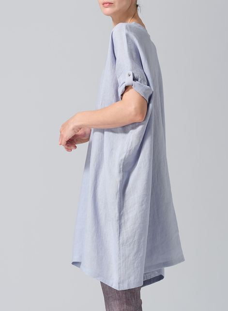 Linen Wide A-line Tunic
