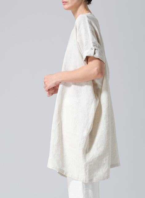 Linen Wide A-line Tunic