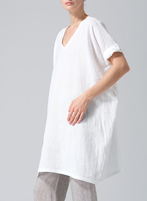 Linen Wide A-line Tunic