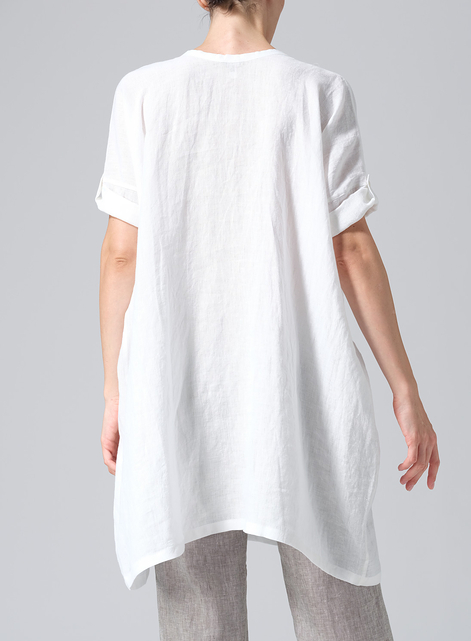 Linen Wide A-line Tunic