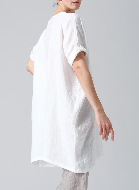 Linen Wide A-line Tunic