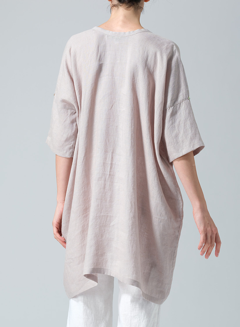 Linen Wide A-line Tunic