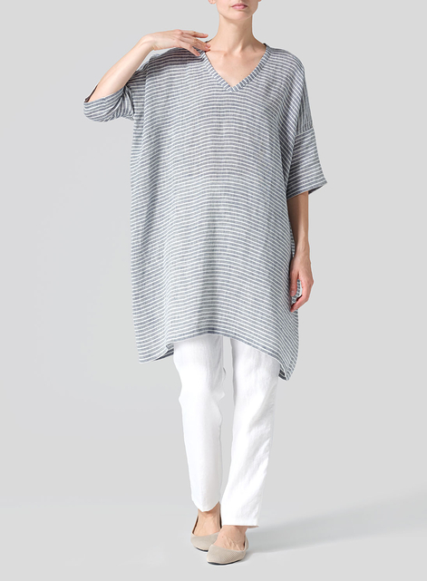 Linen Wide A-line Tunic