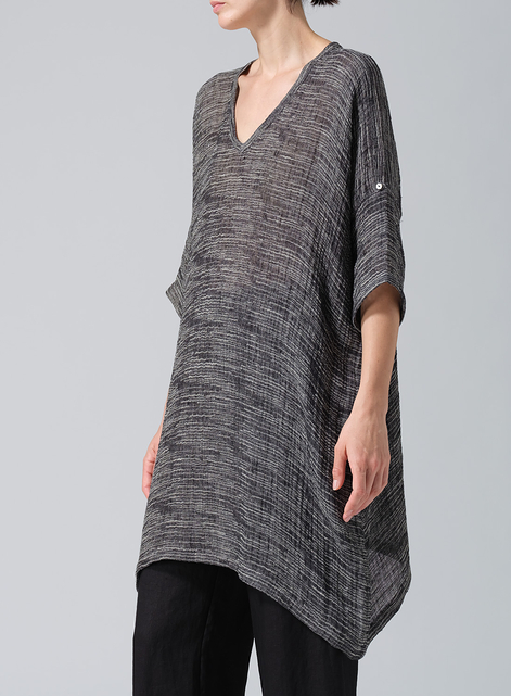 Lightweight Linen Wide A-line Tunic