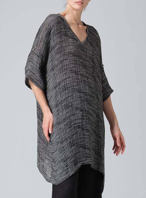 Lightweight Linen Wide A-line Tunic