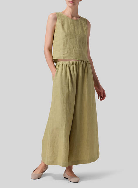 Linen Boxy Top