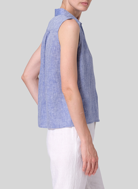 Linen Classic Sleeveless Top