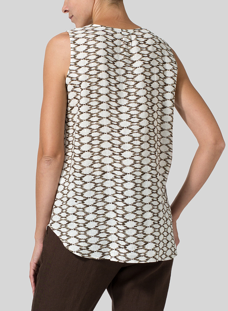 Linen Pleated Cross Front Top
