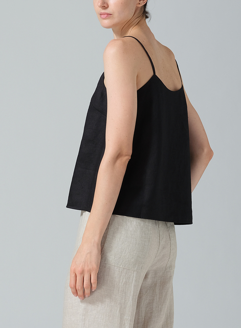 Linen Spaghetti Strap Cami Top