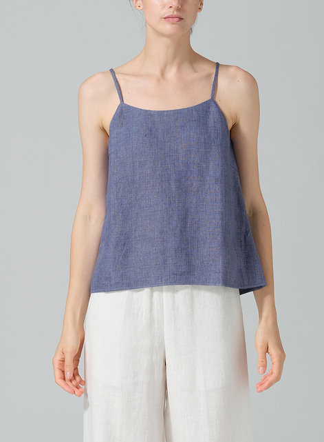 Linen Spaghetti Strap Cami Top