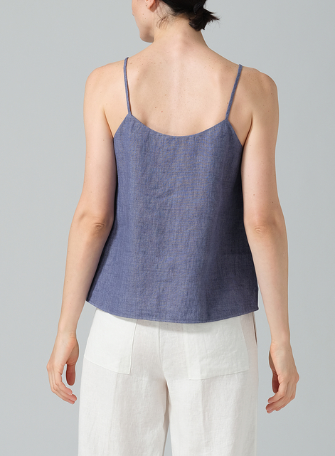 Linen Spaghetti Strap Cami Top