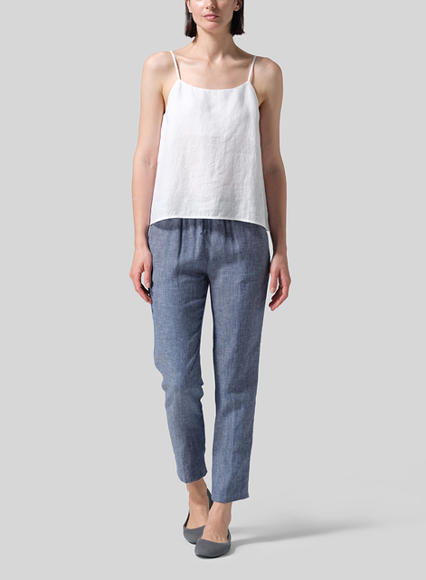 Linen Spaghetti Strap Cami Top
