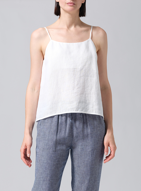 Linen Spaghetti Strap Cami Top