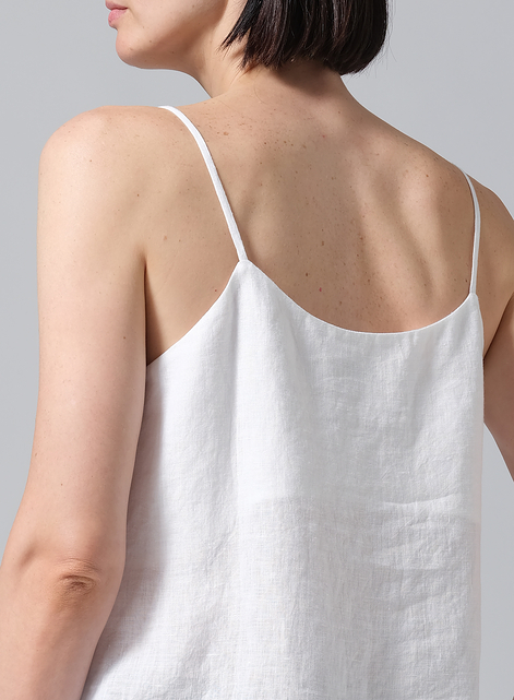 Linen Spaghetti Strap Cami Top