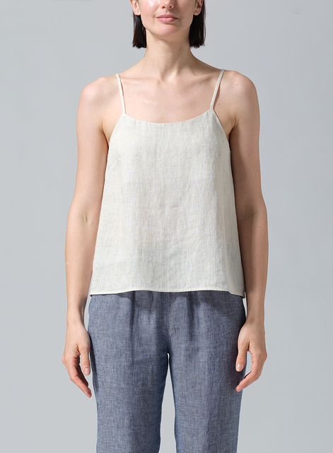 Linen Spaghetti Strap Cami Top