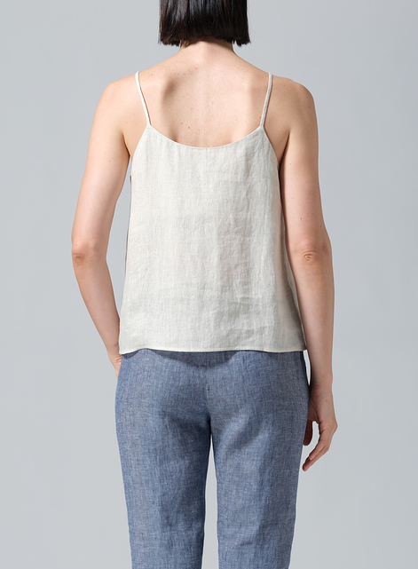 Linen Spaghetti Strap Cami Top