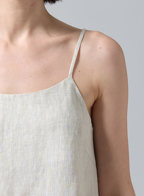 Linen Spaghetti Strap Cami Top