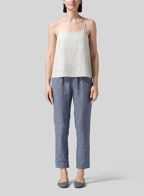 Linen Spaghetti Strap Cami Top