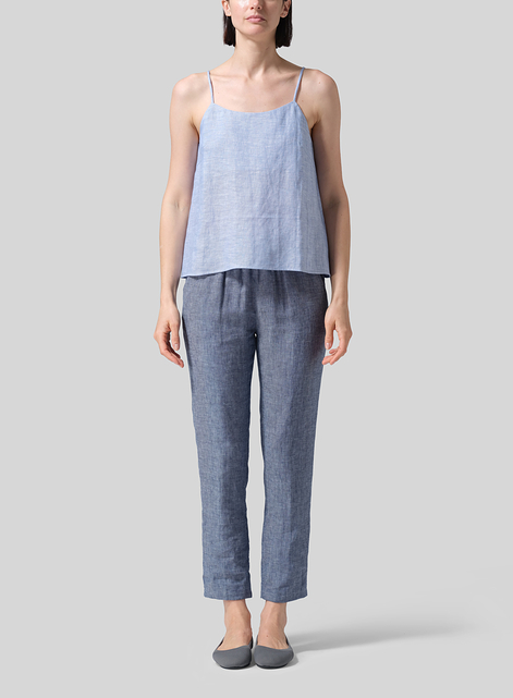 Linen Spaghetti Strap Cami Top