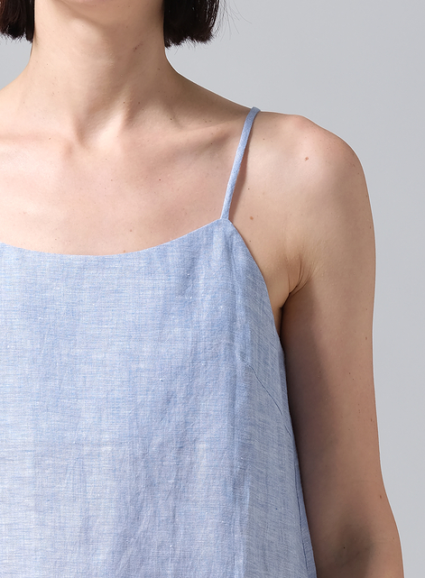 Linen Spaghetti Strap Cami Top