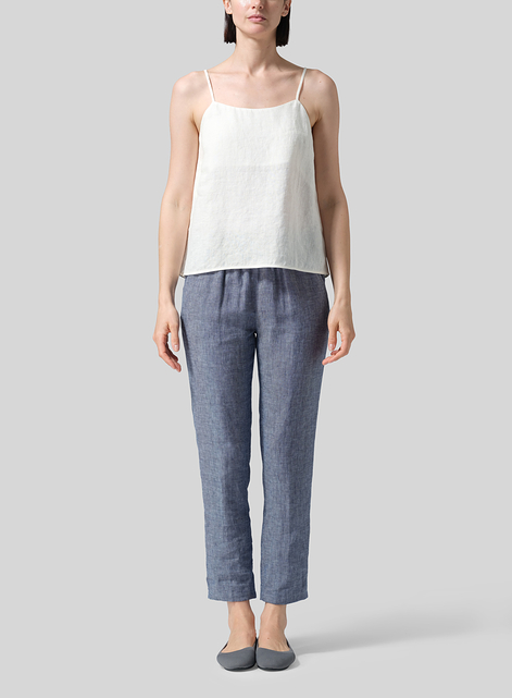 Linen Spaghetti Strap Cami Top