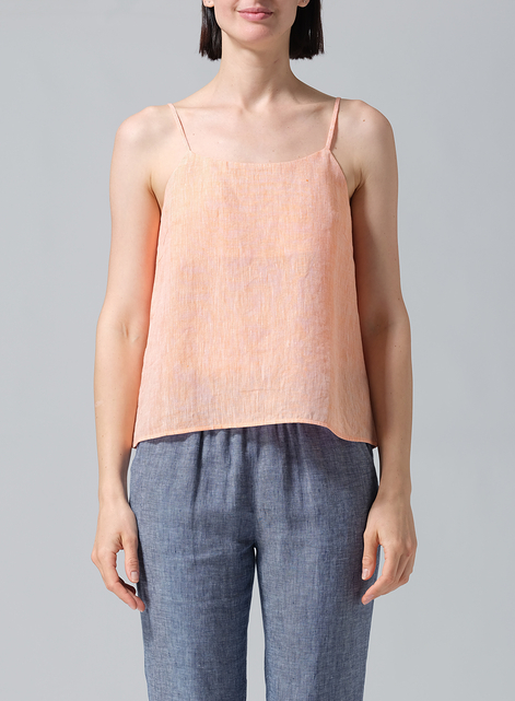 Linen Spaghetti Strap Cami Top