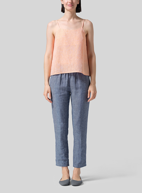 Linen Spaghetti Strap Cami Top