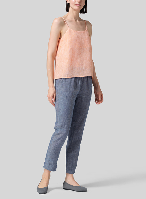 Linen Spaghetti Strap Cami Top