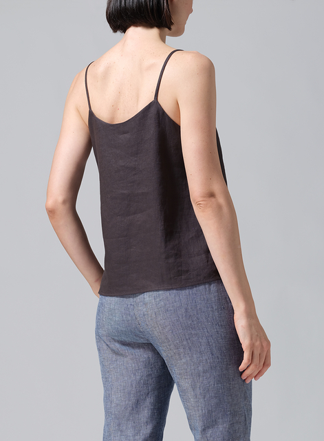 Linen Spaghetti Strap Cami Top