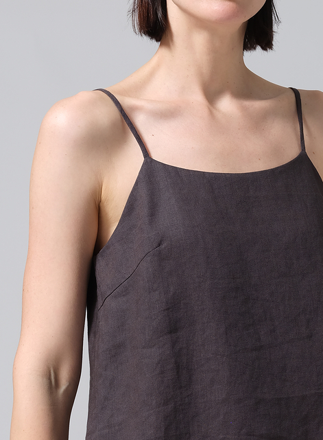 Linen Spaghetti Strap Cami Top