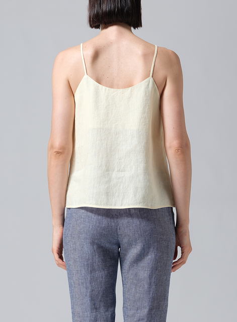Linen Spaghetti Strap Cami Top