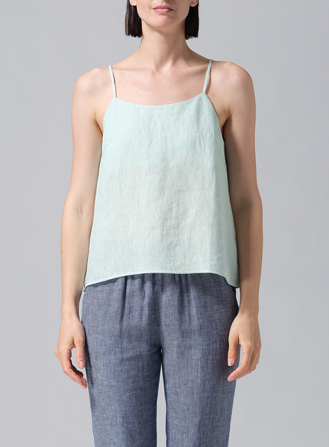 Linen Spaghetti Strap Cami Top