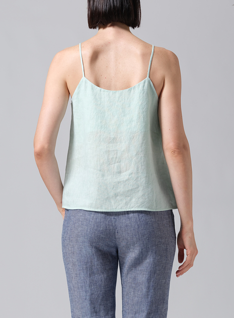 Linen Spaghetti Strap Cami Top
