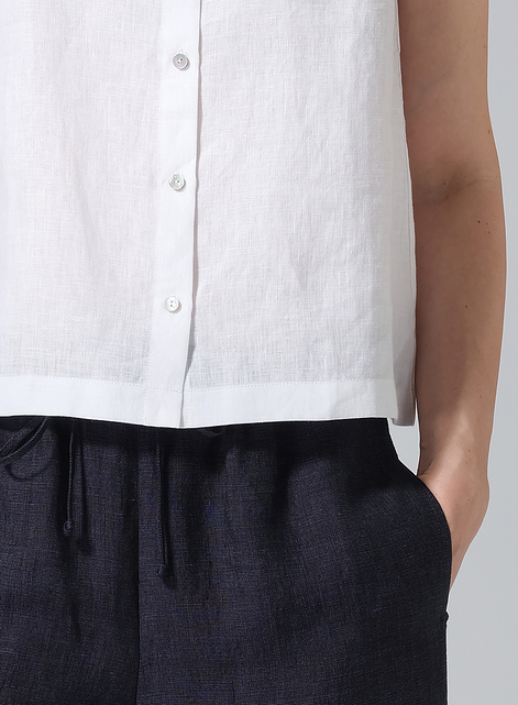 Linen Sleeveless Top Tank
