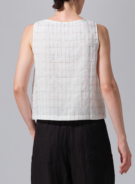 Linen Sleeveless Top Tank