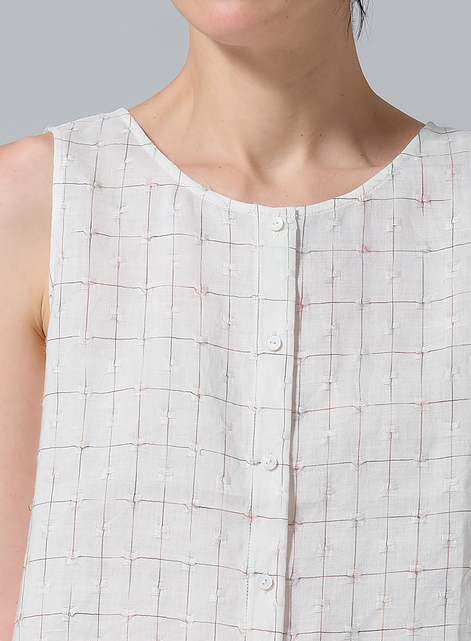 Linen Sleeveless Top Tank