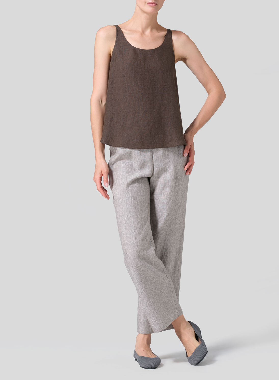 Linen Thin Strap Cami