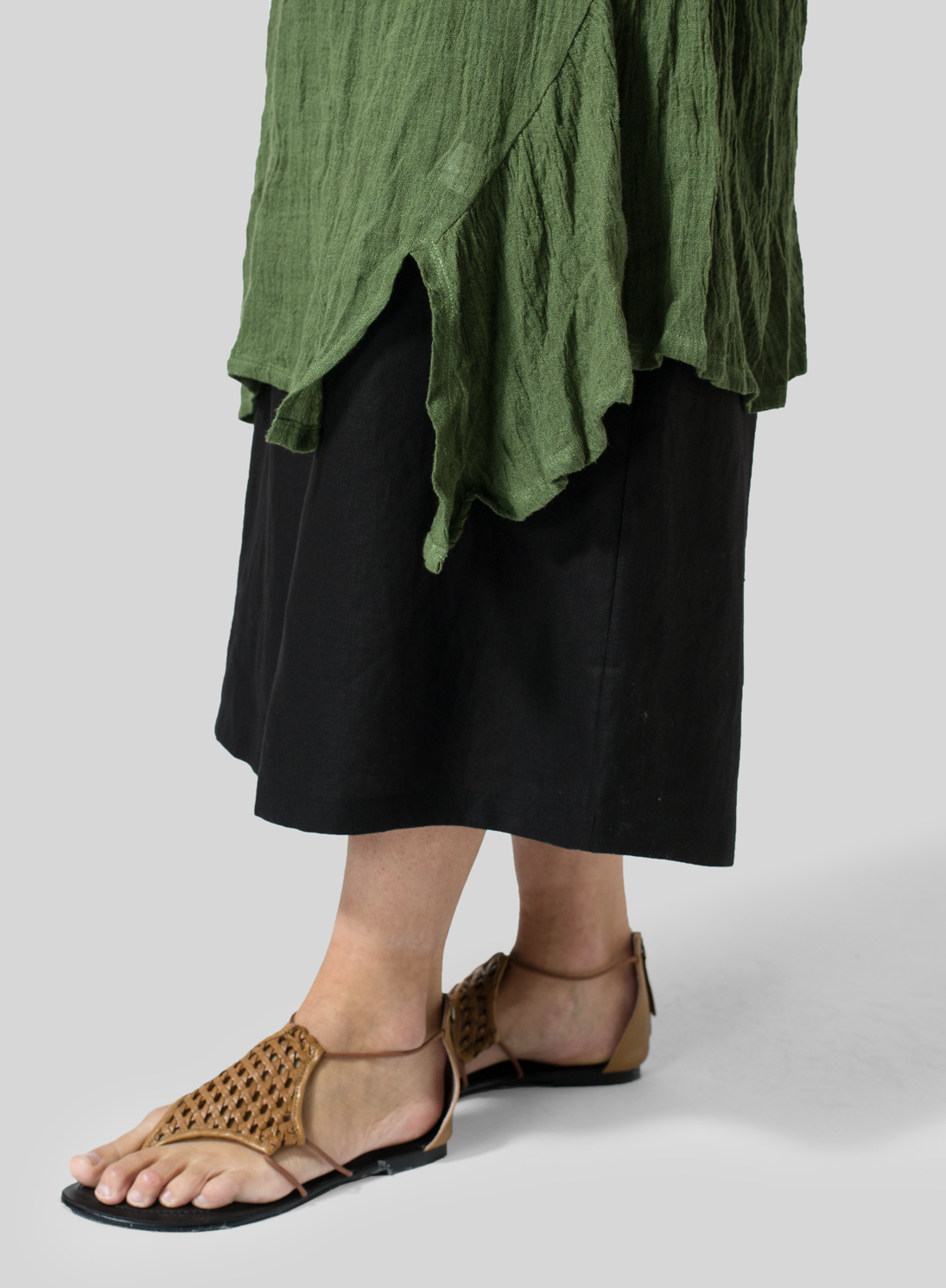 Gauze Linen Long Vest