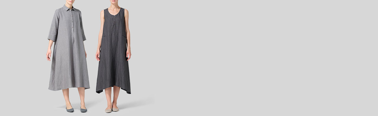 Linen Dresses & Skirts | Plus Size Clothing 