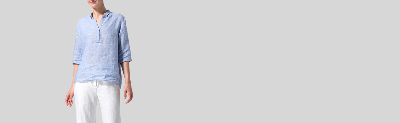 Linen Tops & Blouses | Plus Size Clothing 